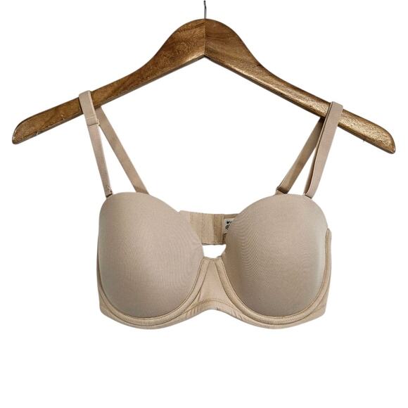 Wacoal Beige Nude Red Carpet Convertible Strapless Underwire Bra 854119 Size 34D - Picture 1 of 5